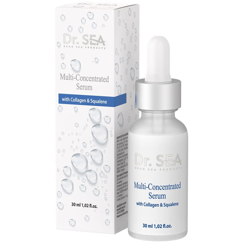 Мульти-концентрированная сыворотка с коллагеном и скваленом Multi-Concentrated Collagan & Squalane Serum, 30 мл