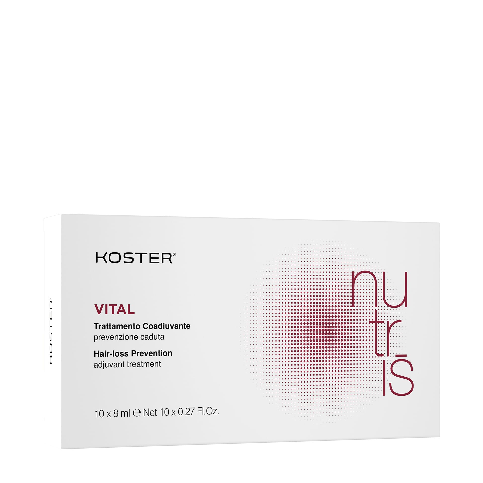 Лосьон для профилактики выпадения волос Nutris Vital Trattamento Coadiuvante Prevenzione Caduta, 10 X 8