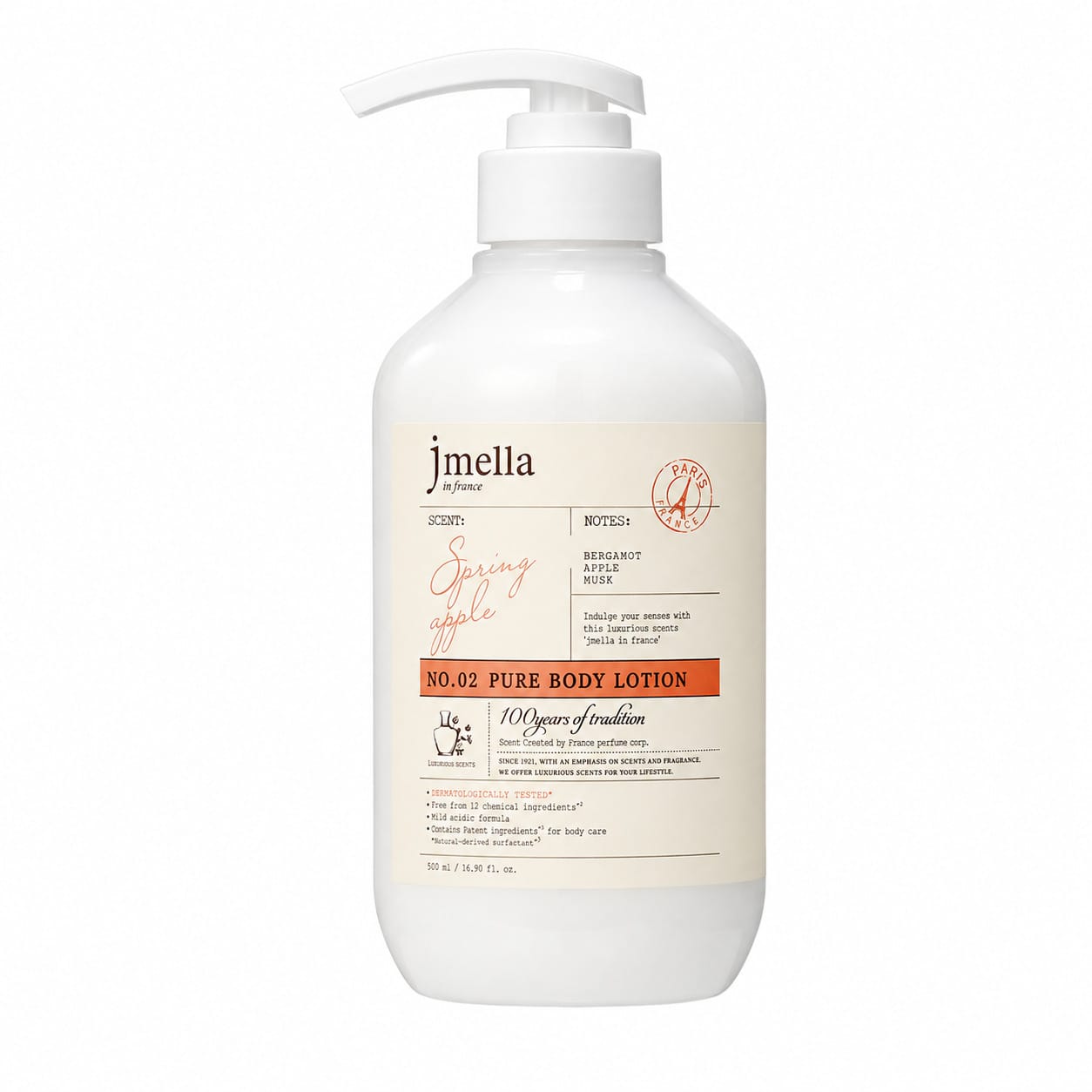 Лосьон для тела Jmella in France Pure Spring Apple Body Lotion, 500 мл