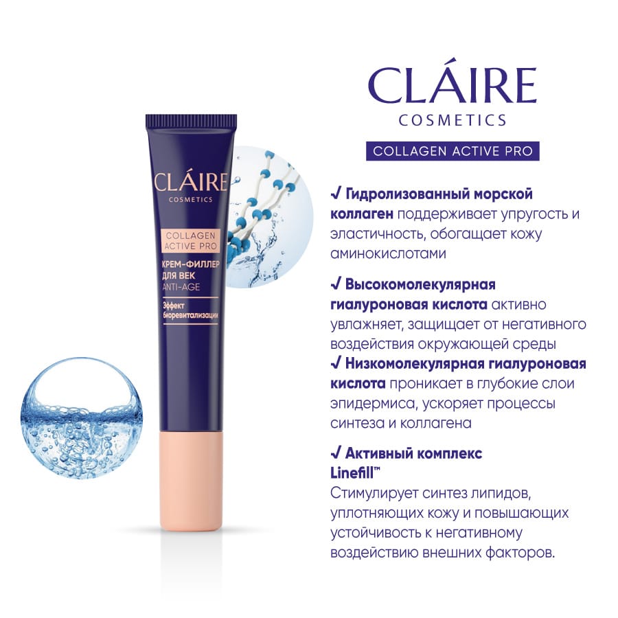 Крем-филлер для век Collagen Active Pro, 15 мл - фото 4