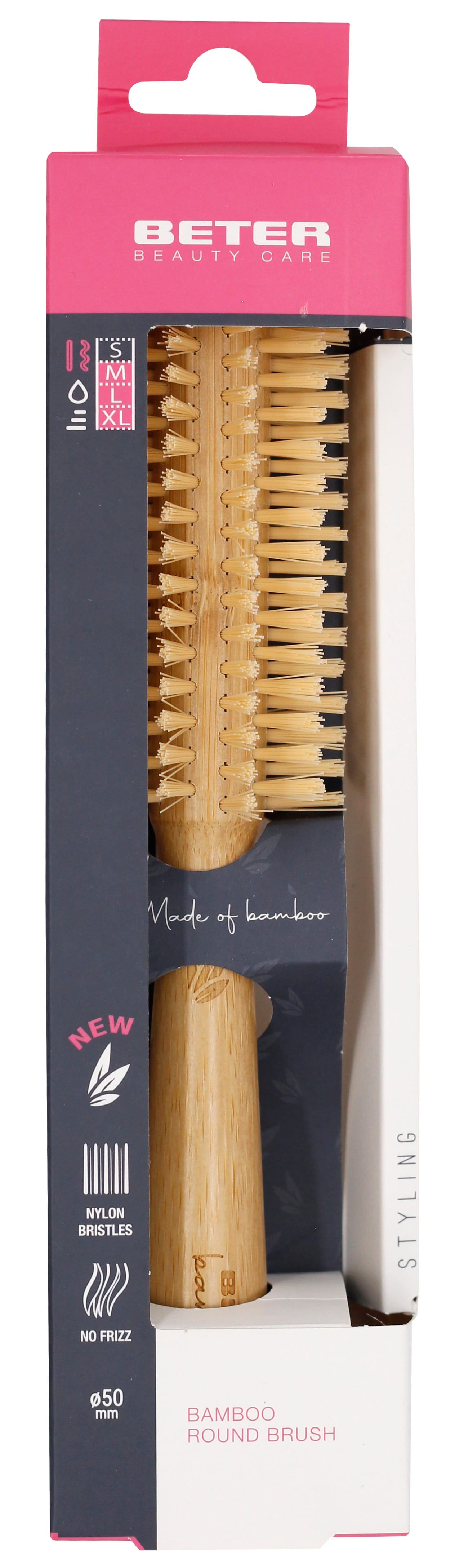 Расческа для волос круглая Bamboo Round Brush
