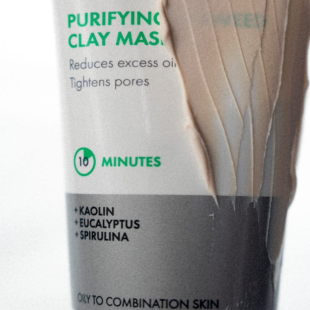 Очищающая, матирующая, сужающая поры маска для лица Purifying Seaweed Clay Mask, 60 мл - фото 3