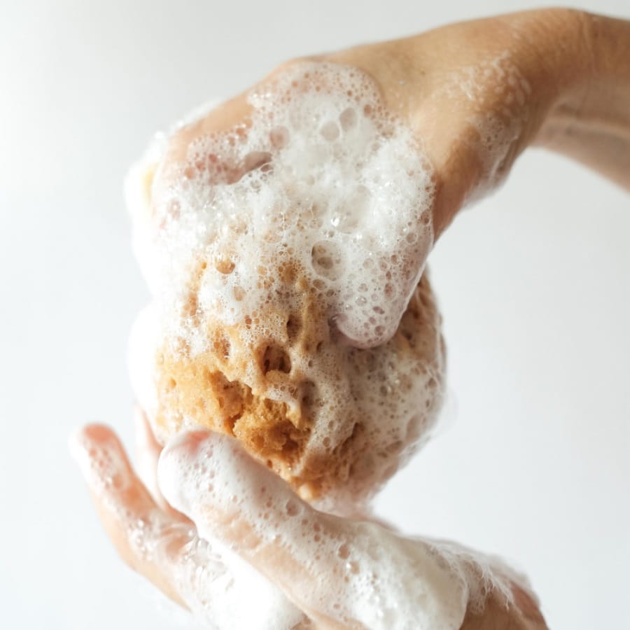 Жидкое мыло для принятия ванны или душа, нанесённое на губку Purify / Soap Infused Bath Sponge, 115 г - фото 3