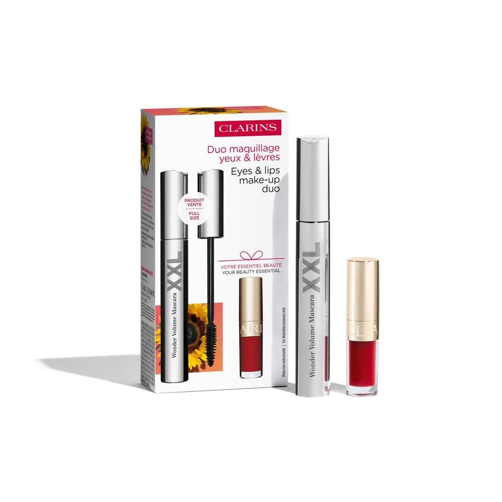 Набор(Тушь для максимального объема ресниц Wonder Volume Mascara XXL, тон 01 Extreme Black, 8 мл+Масло-блеск для губ Lip Comfort Oil,1,4 мл,тон 03 (Cherry))