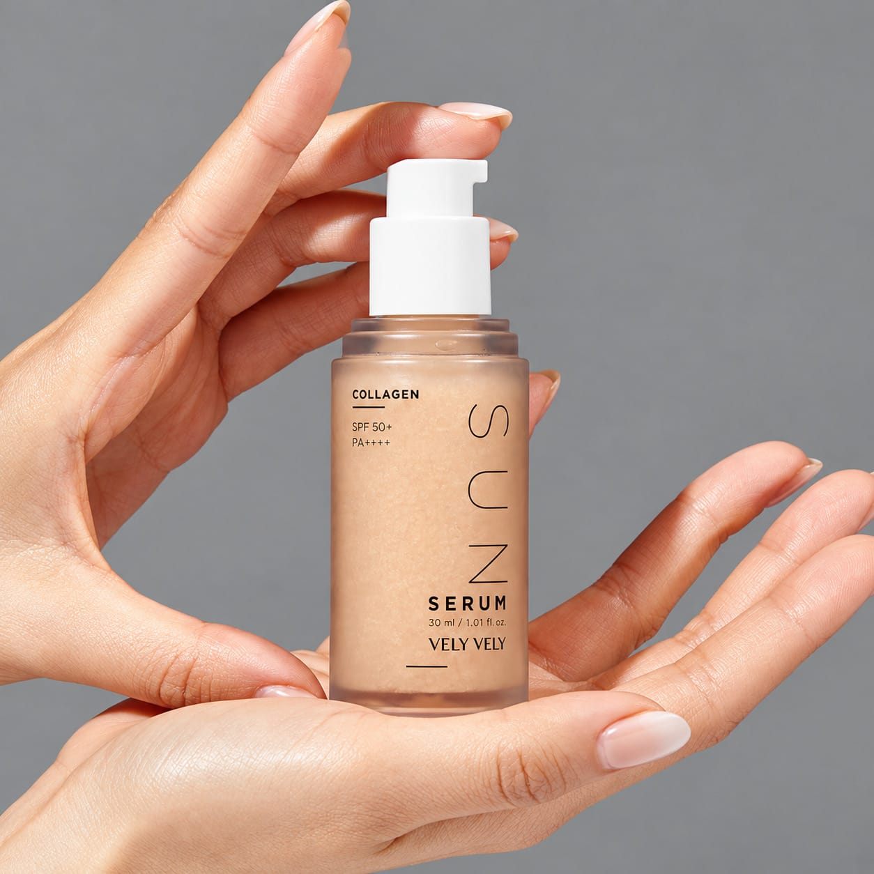 Увлажняющая солнцезащитная сыворотка для лица SPF50+ PA++++ Vely Vely Collagen Sun Serum, 30 мл - фото 6