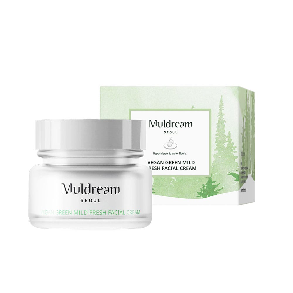 Освежающий крем для лица Vegan Green Mild Fresh Facial Cream, 60 мл