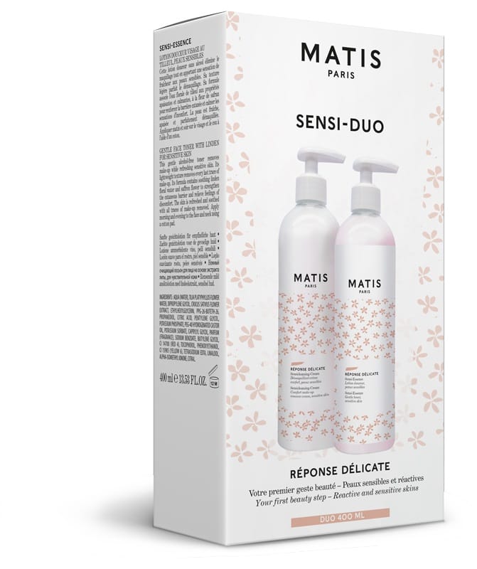 Косметический набор SENSI-DUO (Крем для снятия макияжа Reponse Delicate / Sensicleansing – Cream, 400 мл + Лосьон для лица с экстрактом липы для чувствительной кожи REPONSE DELICATE / Sensi-Essence, 400 мл)