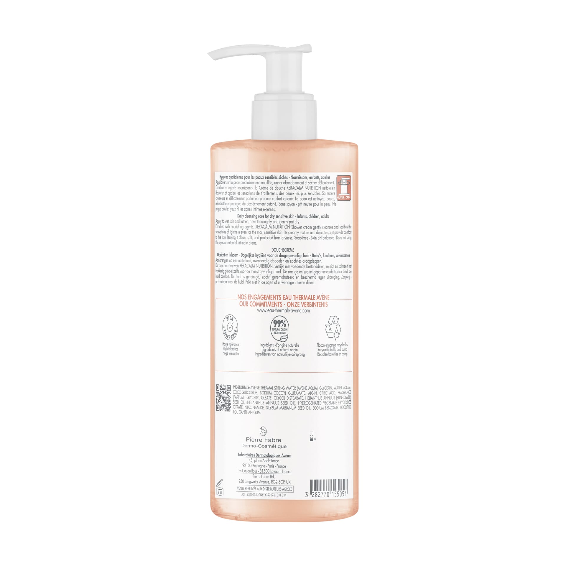 Легкий питательный очищающий крем-гель Avene XeraCalm Nutrition, 500 мл - фото 2