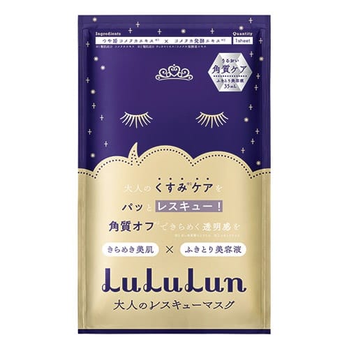 Маска для лица обновляющая антивозрастная Face Mask LuLuLun One Night Anti-Age Renewal 1 шт, 35 мл