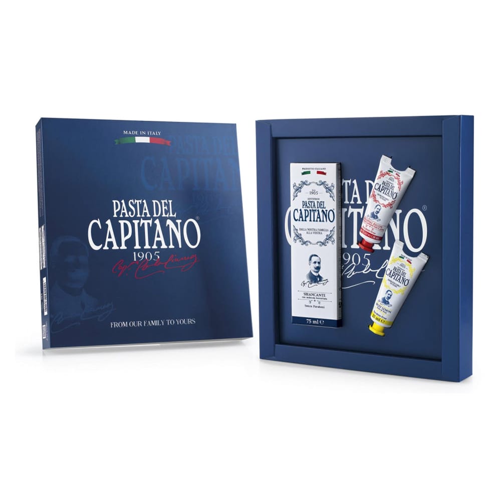 Набор (Зубная паста отбеливающая 1905/Whitening Toothpaste,75мл+Зубная паста «оригинальный рецепт» освежает дыхание 1905/Original Recipe Toothpaste,25мл+Зубная паста с экстрактом лимона для гигиены полости рта и свежести дыхания 1905/Sicily Lemon To
