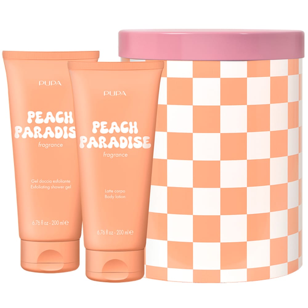 Набор Peach Paradise Fragrance (Отшелушивающий гель для душа,200 мл+Лосьон для тела, 200 мл)