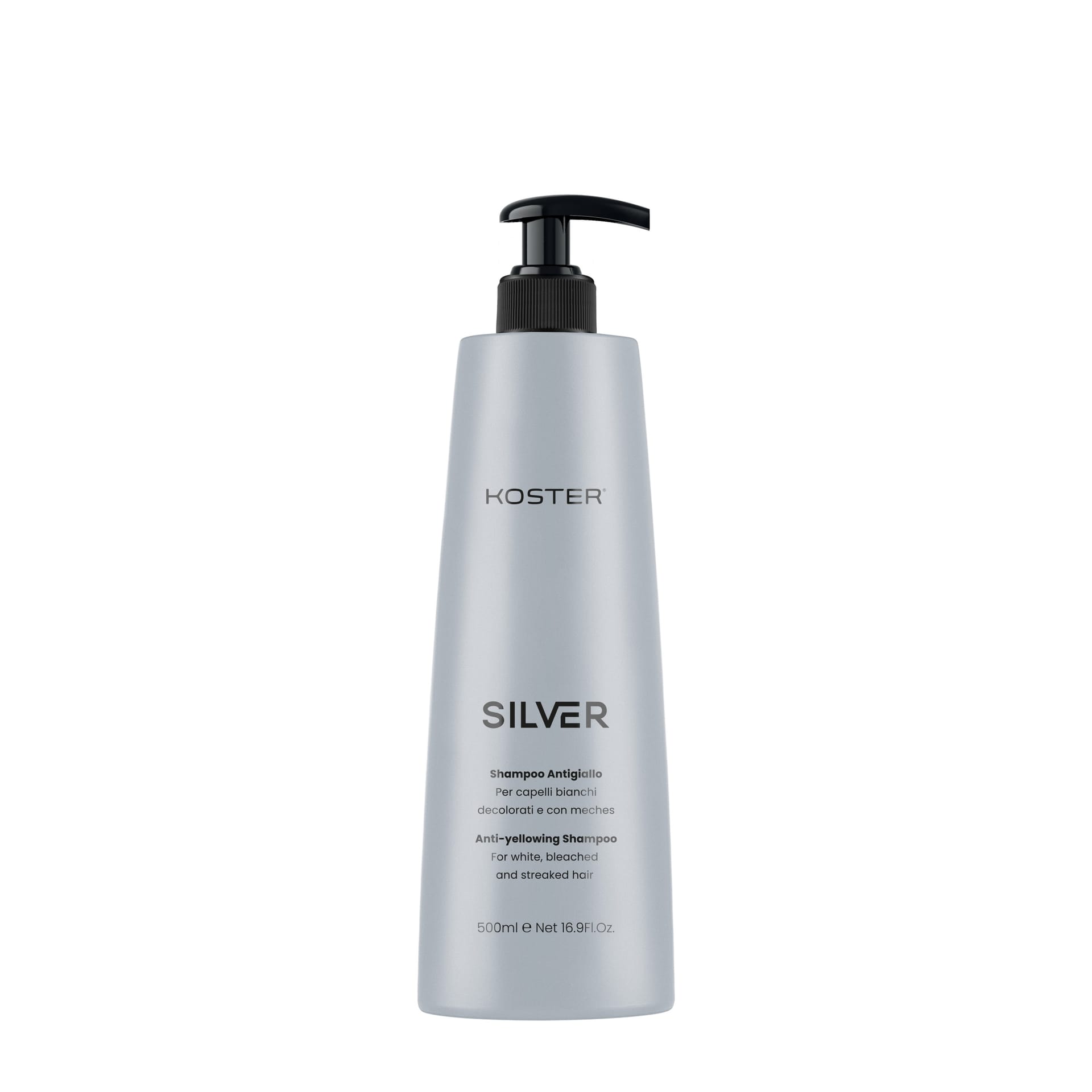 Шампунь против желтизны для седых, осветленных и мелированных волос Silver Anti-Yellowing Shampoo, 500 мл