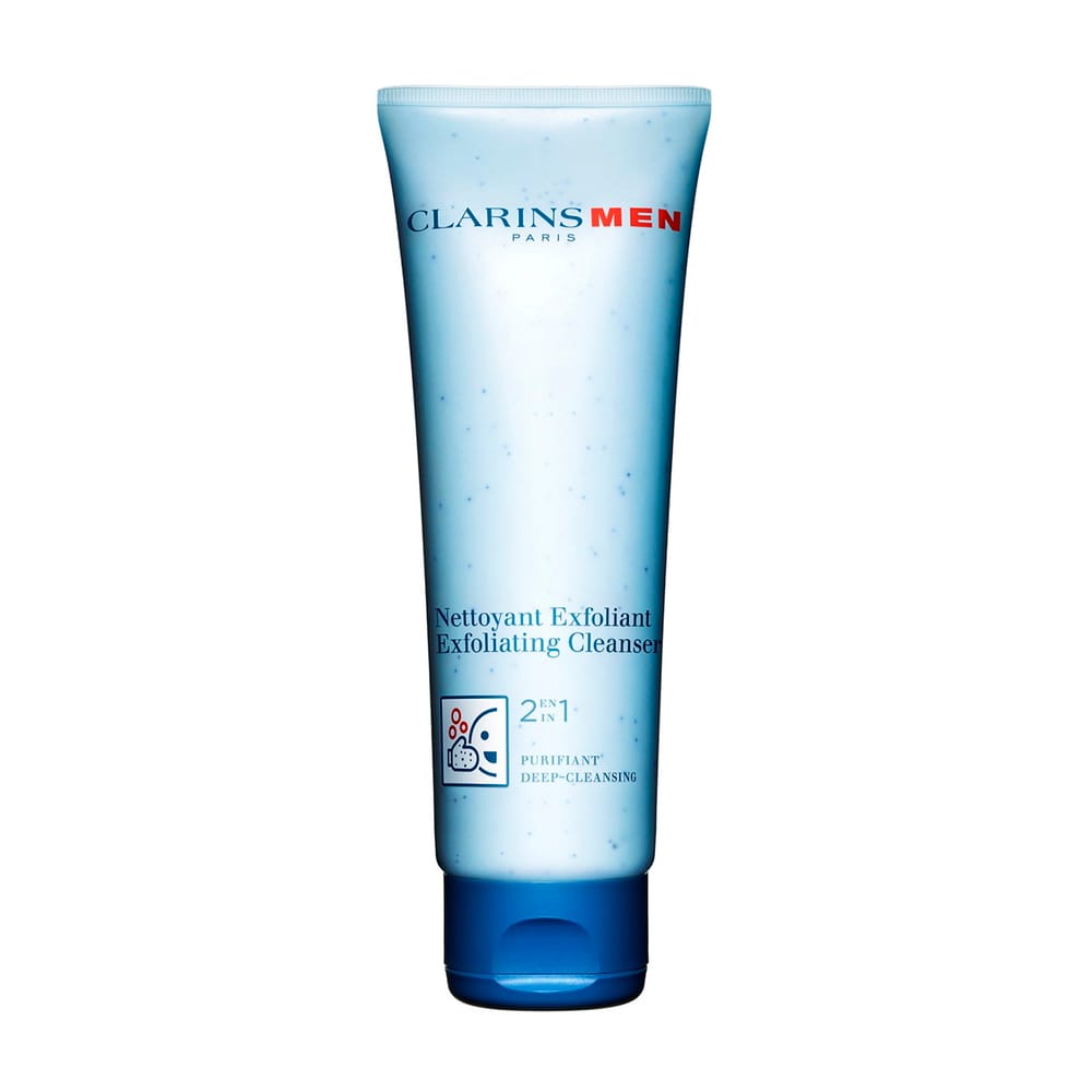 Очищающий и отшелушивающий мужской крем для лица «2 в 1» Clarins Men Exfoliating Cleanser 125 мл