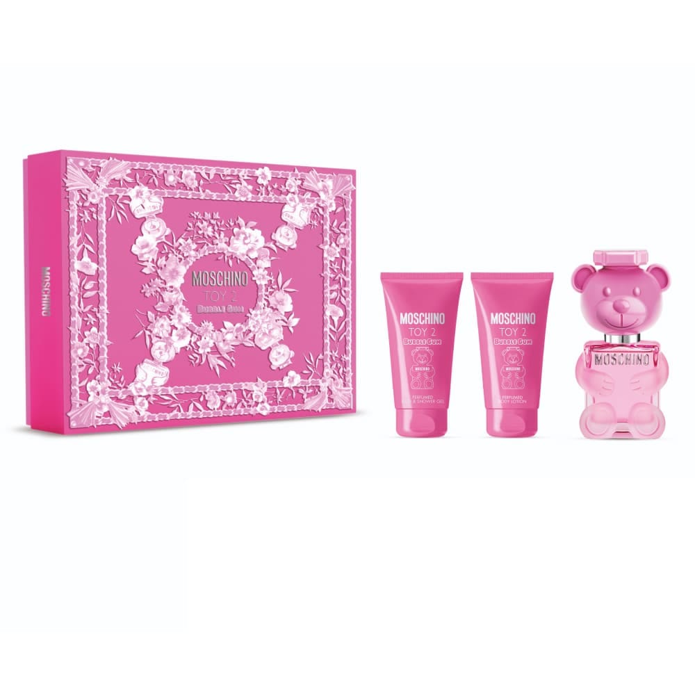 Набор парфюмерно-косметический MOSCHINO TOY 2 Bubble Gum ( Туалетная вода 50мл+Лосьон для тела парфюмированный 50 мл+ Гель для ванны и душа парфюмированный 50мл)