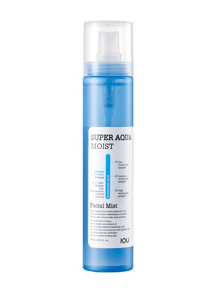Спрей-мист для лица увлажняющий IOU Super Aqua Moist Facial Mist, 120 мл