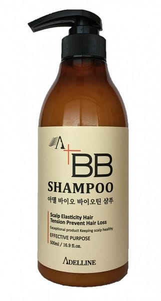 ВВ Шампунь против выпадения волос Adel Bio Biotin Shampoo, 500 мл