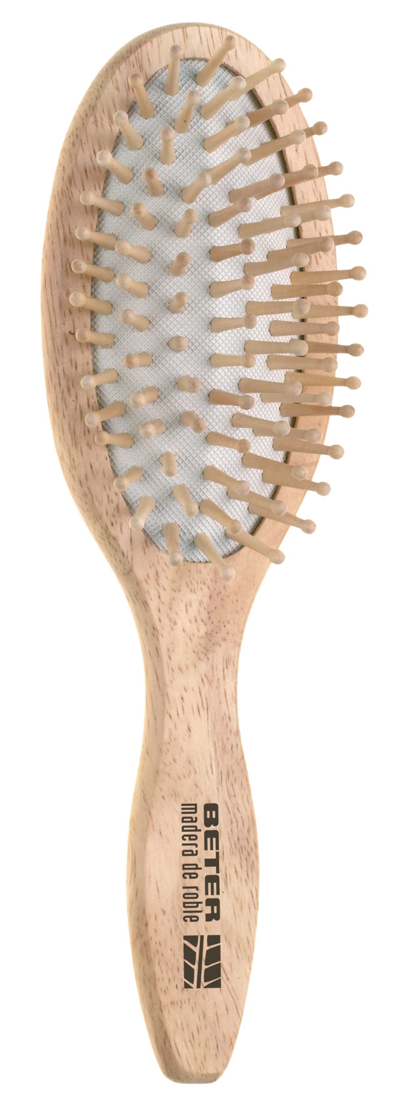 Расческа для волос массажная Bamboo Cushion Brush с деревянными зубчиками - фото 2