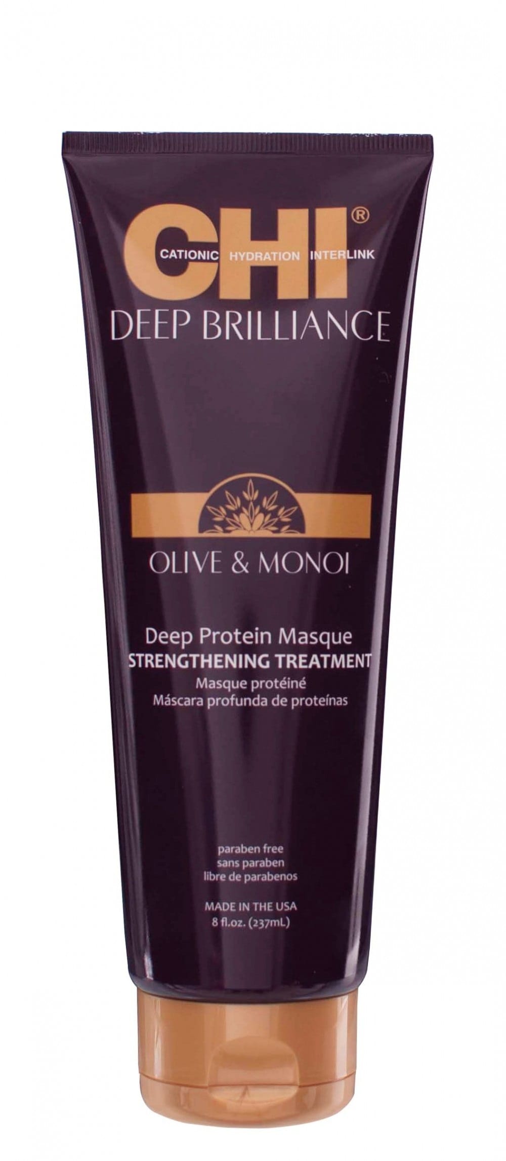 Маска для поврежденных волос Deep Brilliance Olive & Monoi Deep Protein Masque, 237 мл