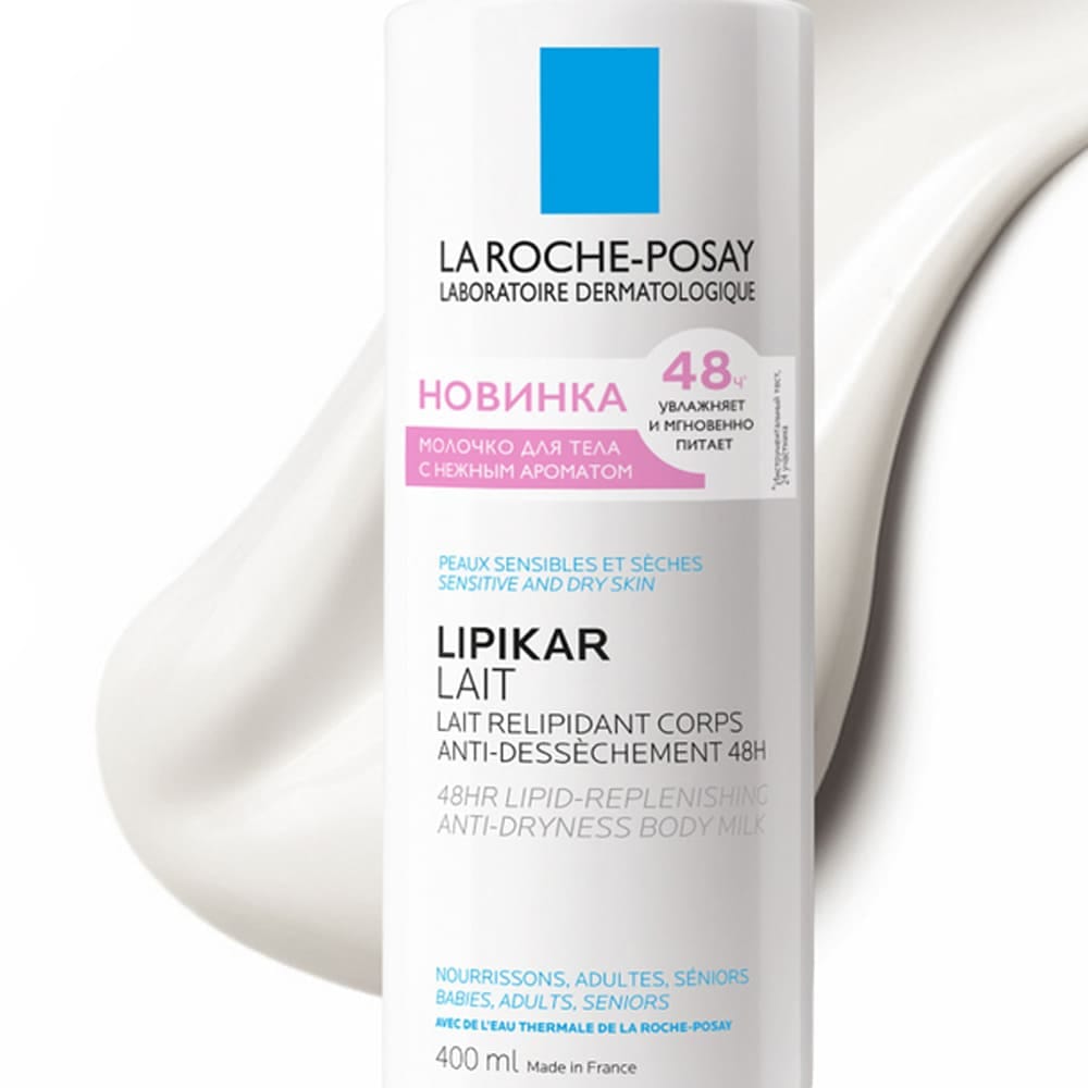 Lipikar Lait Молочко для тела с отдушкой для нормальной, склонной к сухости и сухой кожи младенцев, детей и взрослых, 400 мл - фото 2