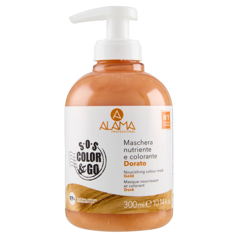 Питательная оттеночная маска для волос Nourishing Colour Mask, Тон Золотистый (Gold), 300 мл