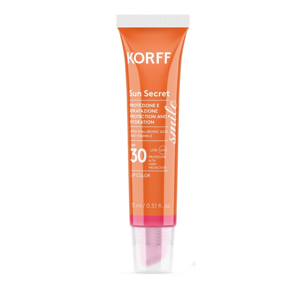 Солнцезащитный и увлажняющий бальзам-блеск для губ Sun Secret Smile Protection And Hydration Lip Color SPF 30, тон 02 Raspberry Pink, 15 мл