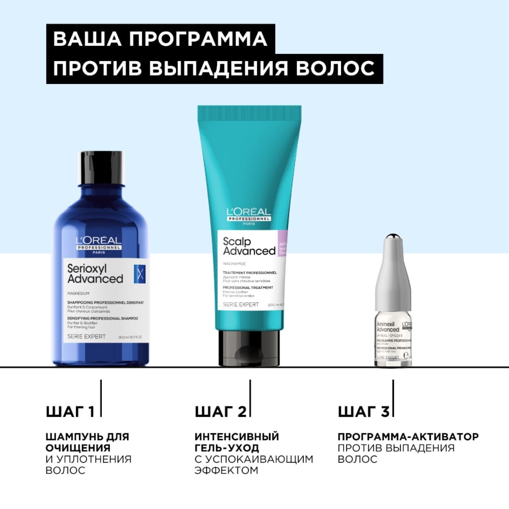 Ампулы для волос Serie Expert Aminexil Advanced, 10*6 мл - фото 3
