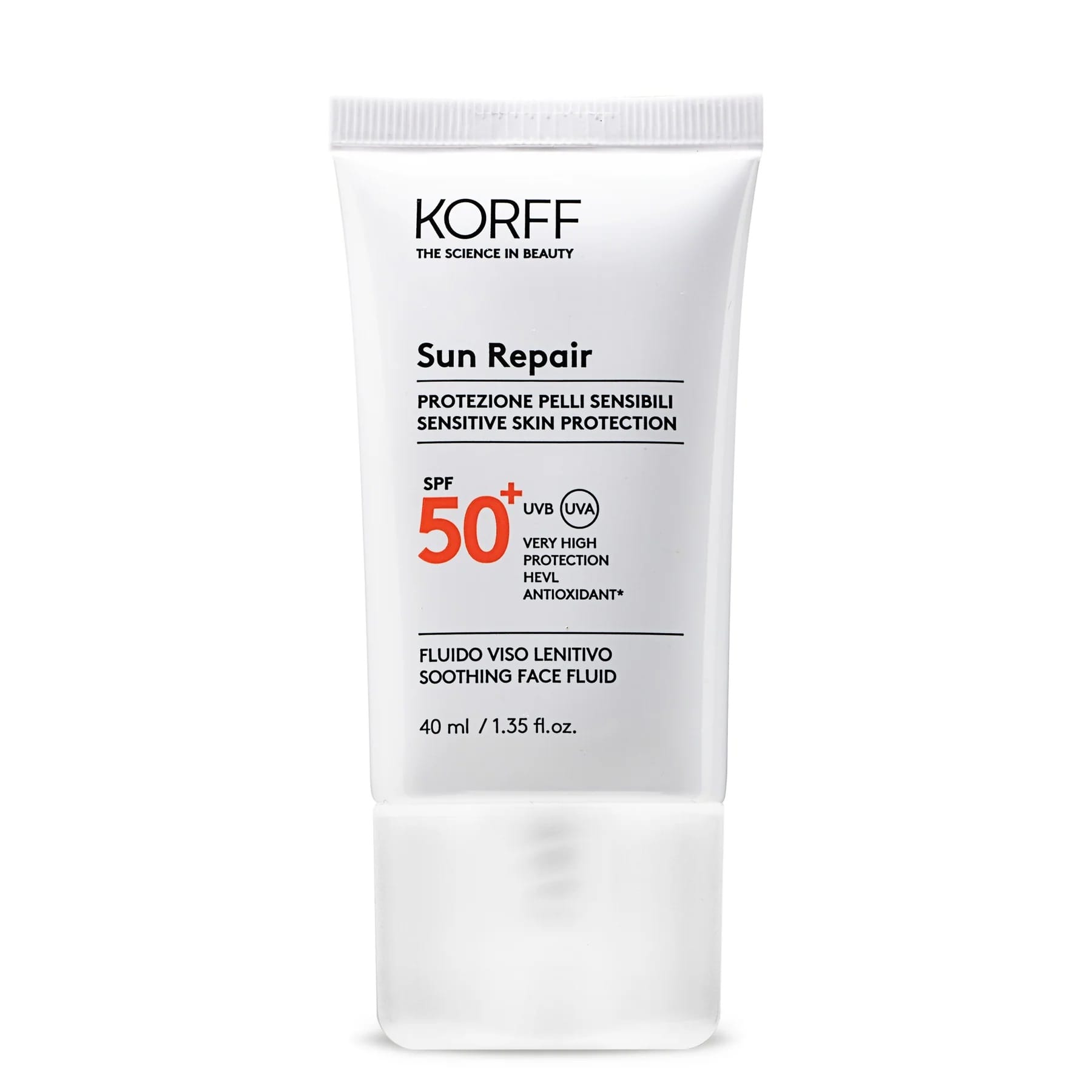 Успокаивающий солнцезащитный флюид для лица Sun Repair Soothing Face Fluid SPF50+, 40 мл