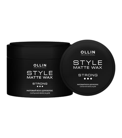 Ollin Style Матовый воск для волос сильной фиксации, 50 г