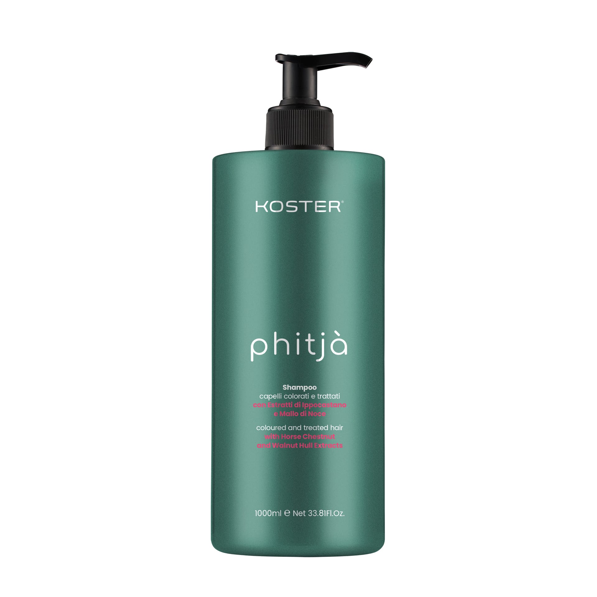 Шампунь для окрашенных и обработанных волос phitja' Shampoo, 1000 мл