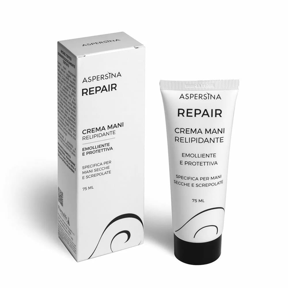 Pharmalife Research Aspersina Repair Crema Mani Крем для рук восстанавливающий питательный для сухой и потрескавщейся кожи с муцином улитки и миндальным маслом