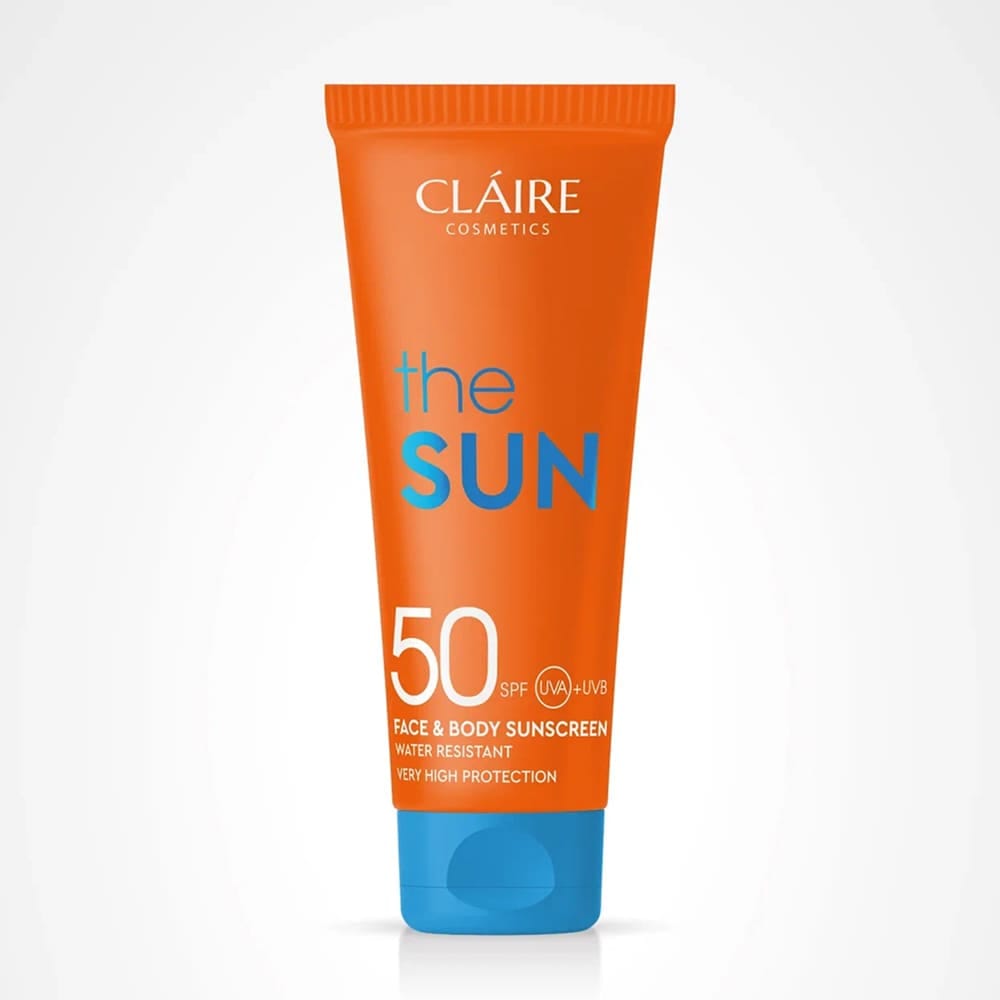 Claire The Sun Солнцезащитный крем для лица и тела водостойкий SPF 50, 200 мл. - фото 3