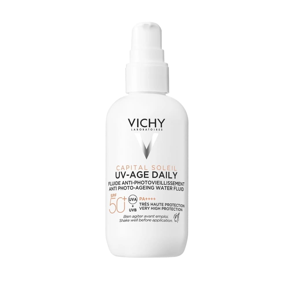Солнцезащитный флюид для лица против признаков фотостарения Vichy Capital Soleil UV-Age Daily SPF50+, 80 мл