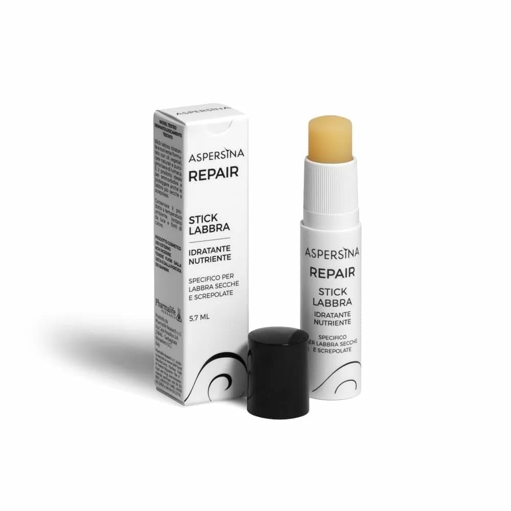 Pharmalife Research Aspersina Repair Stick Labbra Бальзам- стик для сухих, потрескавшихся губ восстанавливающий, питательный с муцином улитки, маслом ши и жожоба