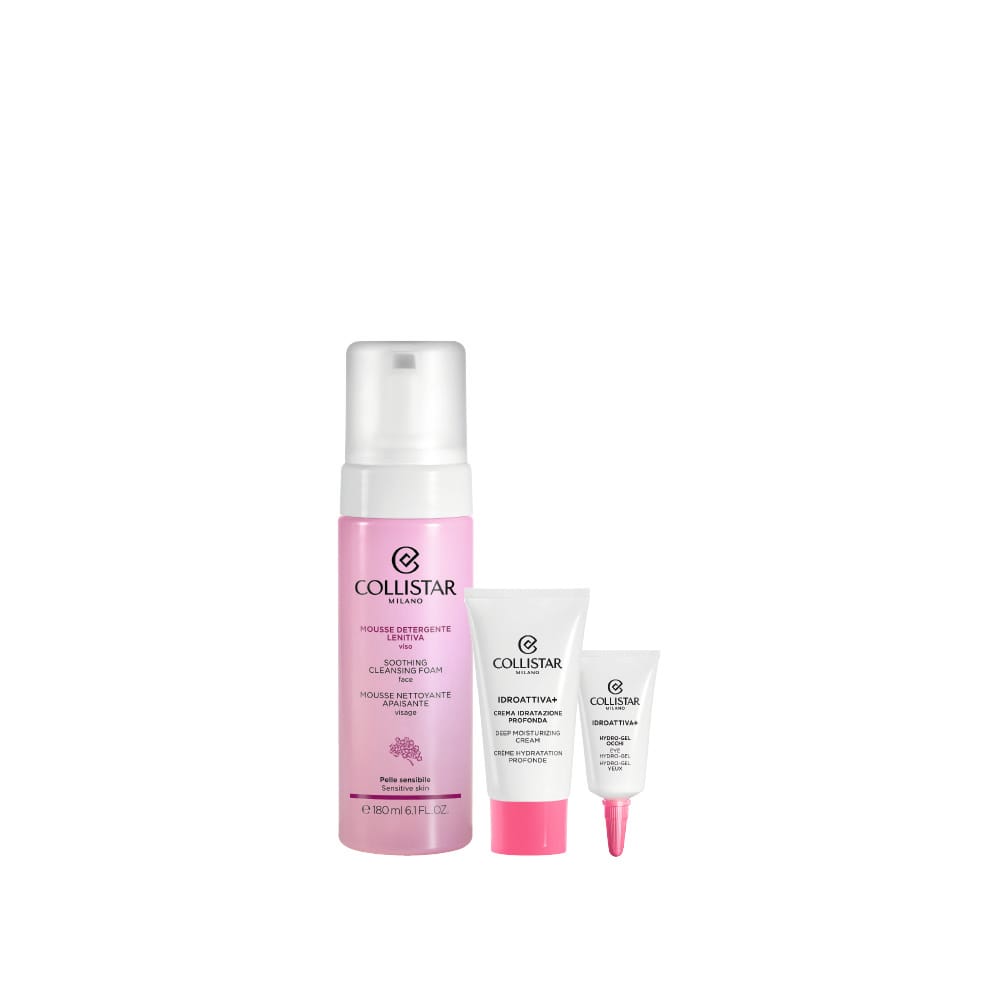 Набор косметический Idroattiva (Очищающая пенка для лица Soothing Cleansing Foam Face, 180мл +Глубокоувлажняющий крем для лица , 25 мл+Гидрогель для кожи вокруг глаз , 15мл ) - фото 2