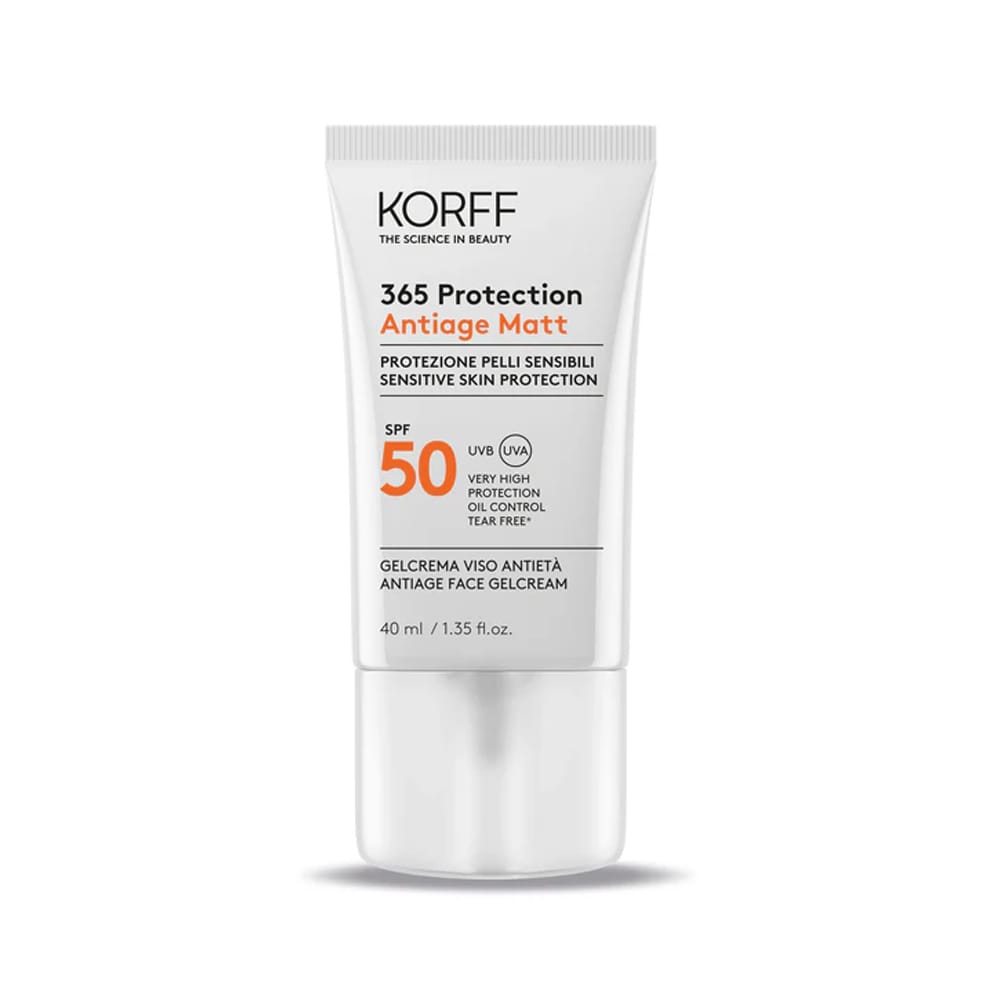 Антивозрастной, матирующий солнцезащитный гель для лица 365 Protection Antiage Matt Sensitive Skin Protection Antiage Face Gelcream Spf 50, 40 мл
