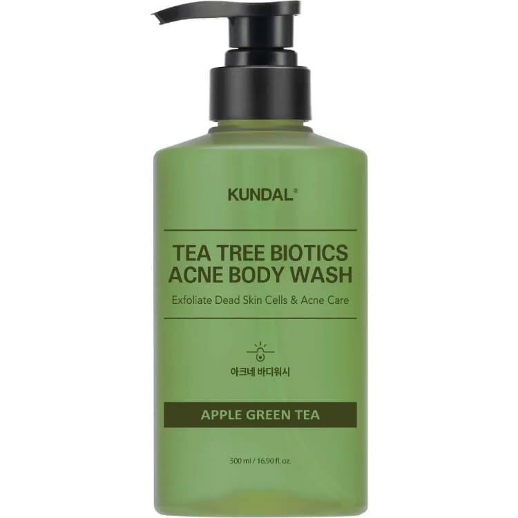 Гель для душа отшелушивающий для проблемной кожи Tea Tree Biotics Acne Body Wash Apple Green Tea, 500 мл