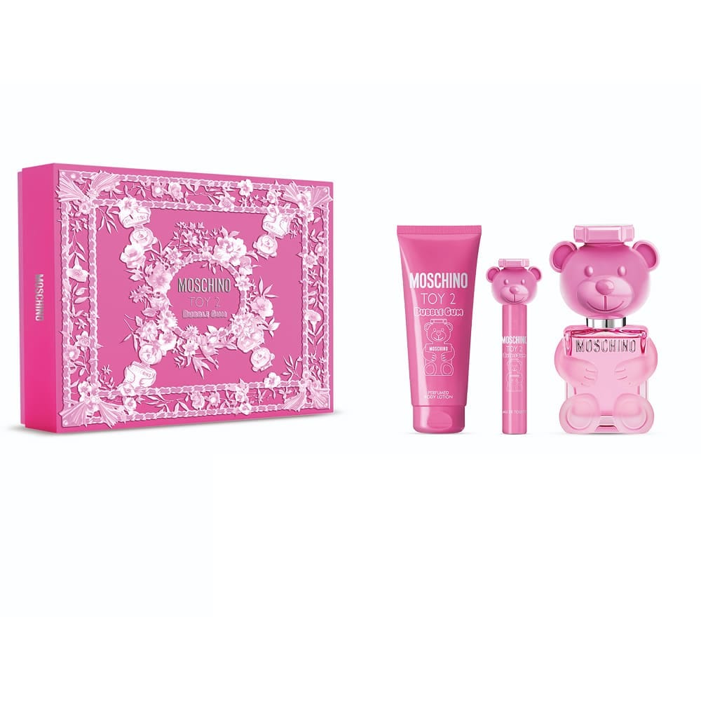 Набор парфюмерно-косметический MOSCHINO TOY 2 Bubble Gum (Туалетная вода 100 мл + Лосьон для тела парфюмированный 100 мл + Туалетная вода 10 мл)