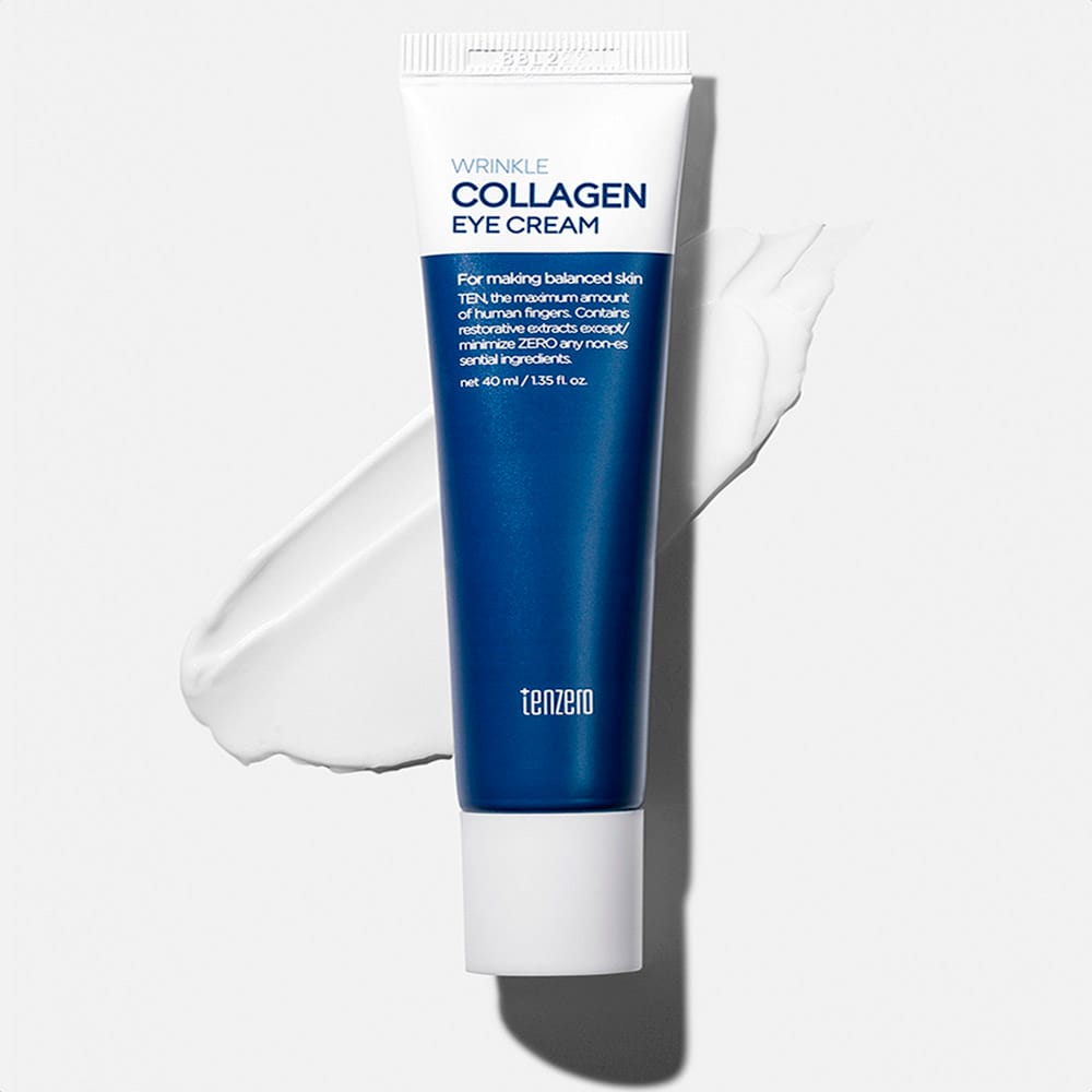 Разглаживающий, увлажняющий крем для кожи вокруг глаз против морщин Tenzero Wrinkle Collagen Eye Cream 2X, 40 мл - фото 3
