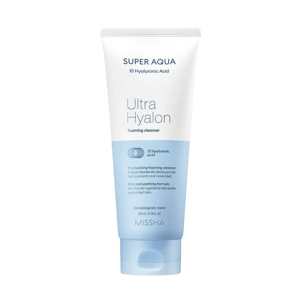 Пенка для умывания Missha Super Aqua Ultra Hyalron Cleansing Foam, 200 мл