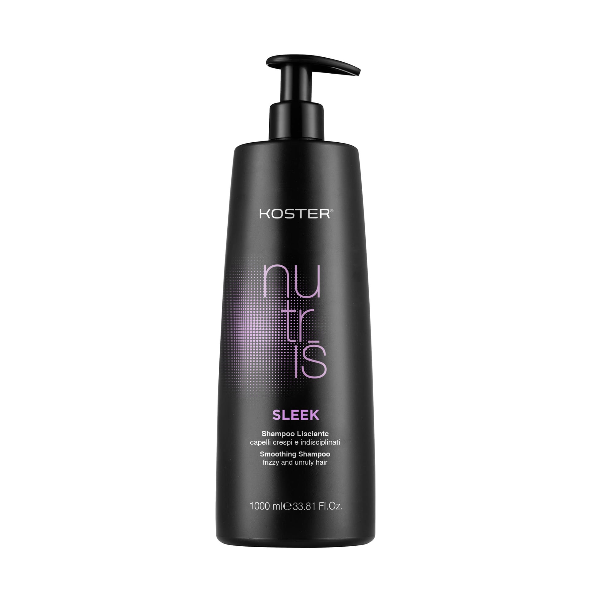Разглаживающий шампунь для вьющихся и непослушных волос Nutris Sleek Smoothing Shampoo