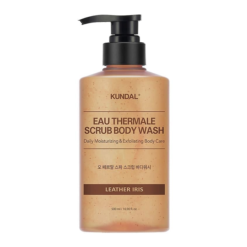 Гель-Скраб для душа увлажняющий Eau Thermale Scrub Body Wash Leather Iris, 500 мл