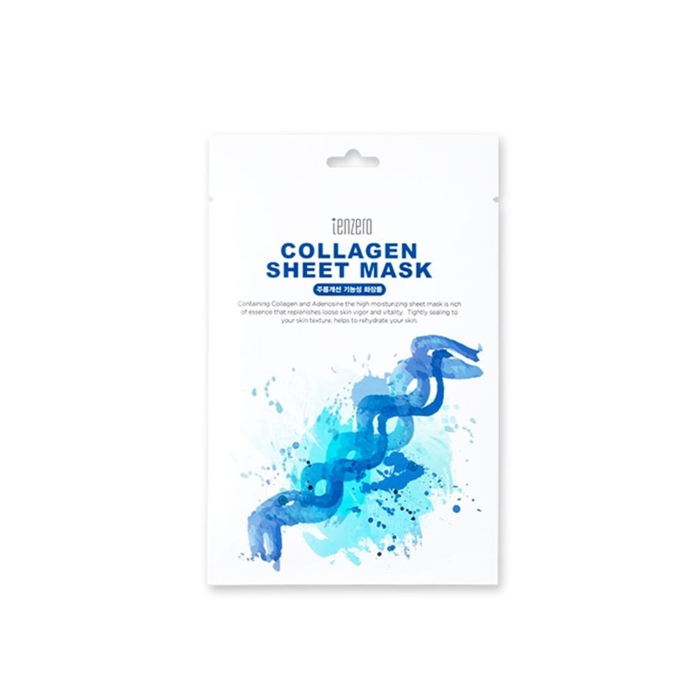 Увлажняющая тканевая маска для лица Tenzero Collagen Sheet Mask, 25 мл