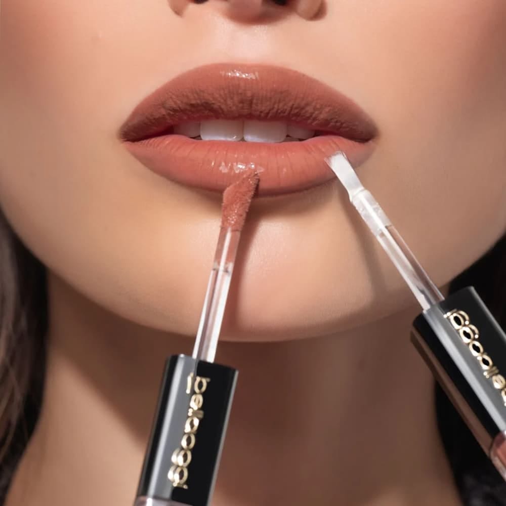 Стойкая жидкая помада для губ Lip Magnifier + верхнее покрытие для губ «эффект сияния» Top Coat Effetto Brillante - фото 5