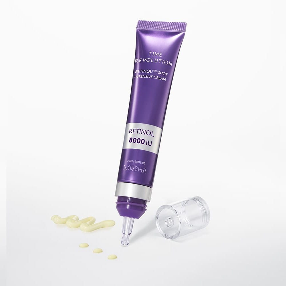 Концентрированный крем для лица Missha Time Revolution Retinol 8000 Shot Intensive Cream, 25 мл - фото 2