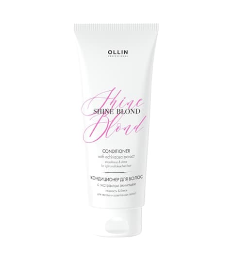 Ollin Shine Blond Кондиционер с экстрактом эхинацеи, 200 мл