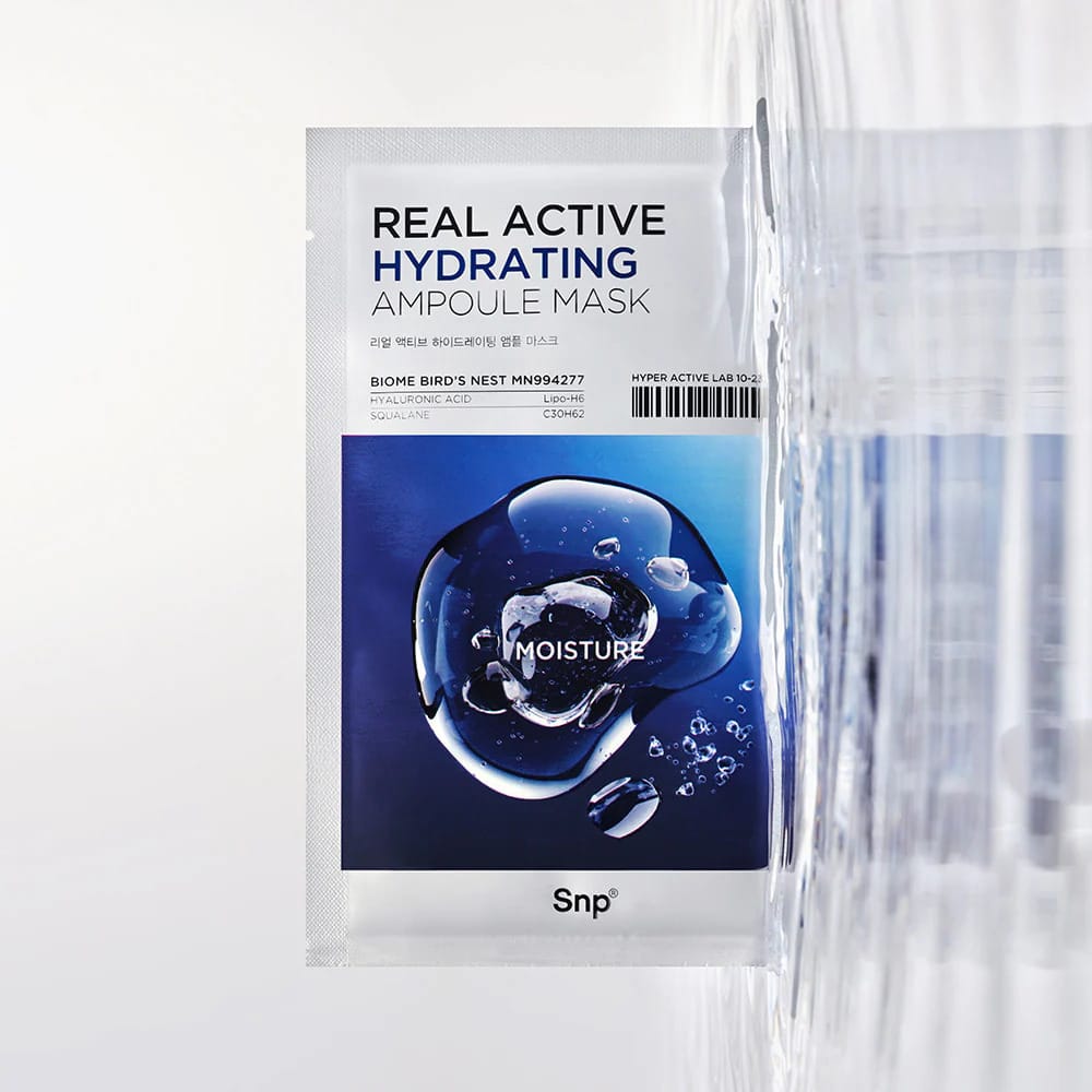 Увлажняющая тканевая маска-сыворотка для лица Real Active Hydrating Ampoule Mask, 25 мл - фото 5