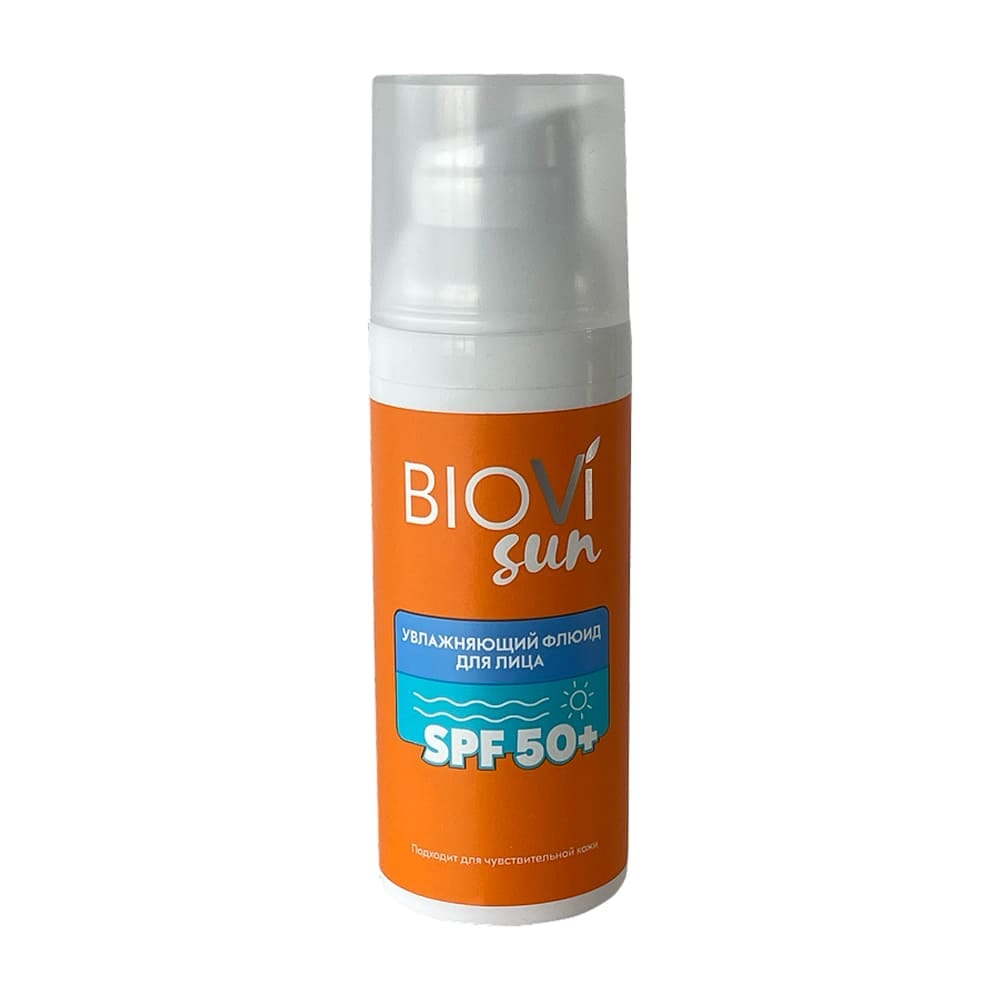 Biovi Sun Увлажняющий флюид для лица SPF 50+, 50 мл.