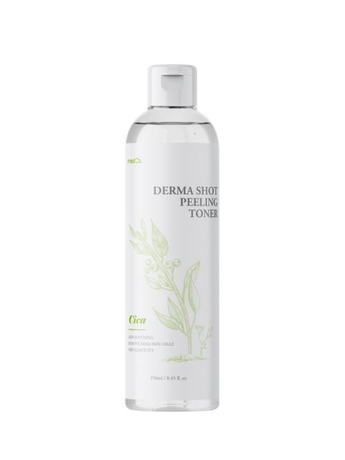 Очищающий тонер для лица с экстрактом центеллы азиатской Derma Shot Peeling Toner Cica, 250 мл
