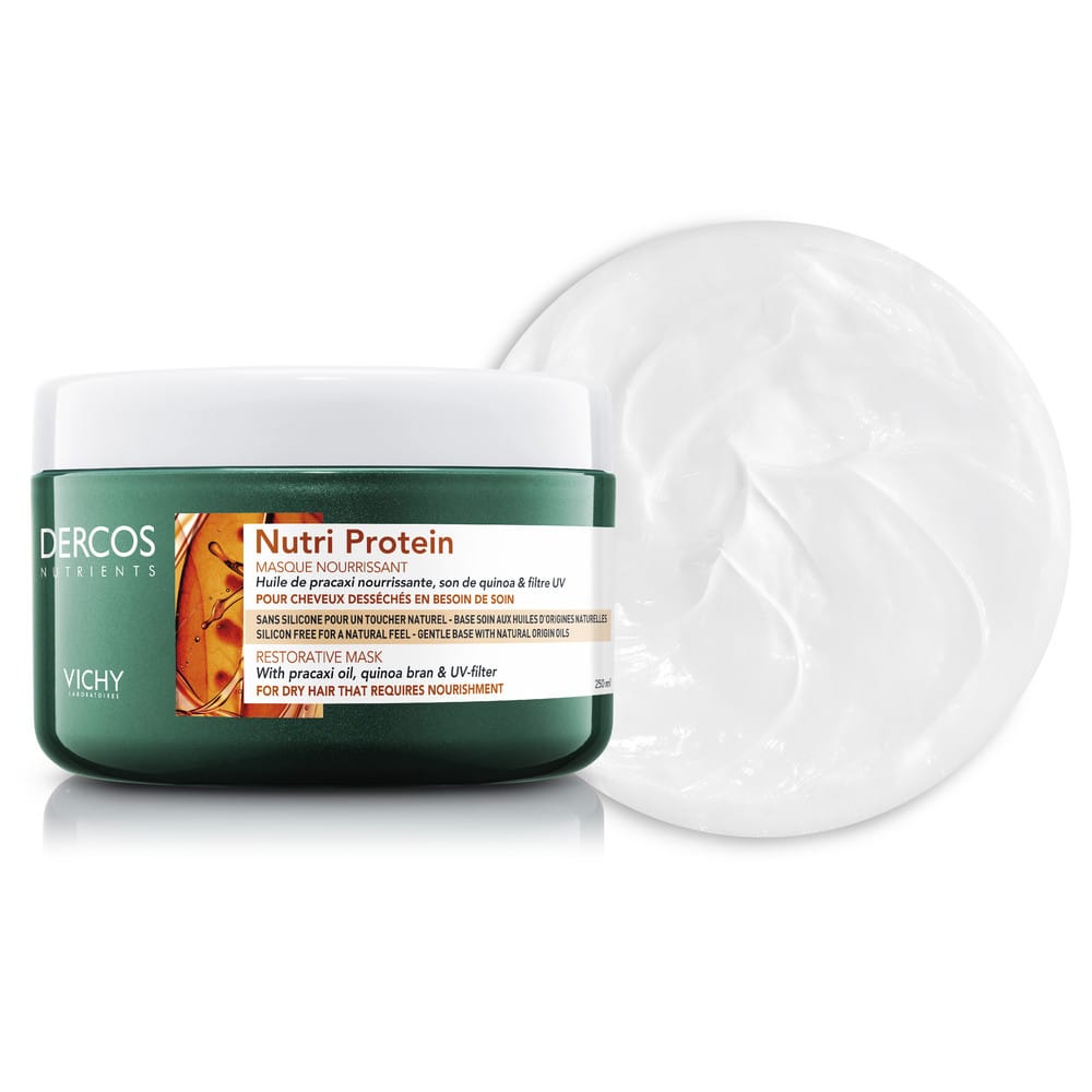 Восстанавливающая маска Dercos Nutrieutri Protein для секущихся и поврежденных волос, 250 мл - фото 2