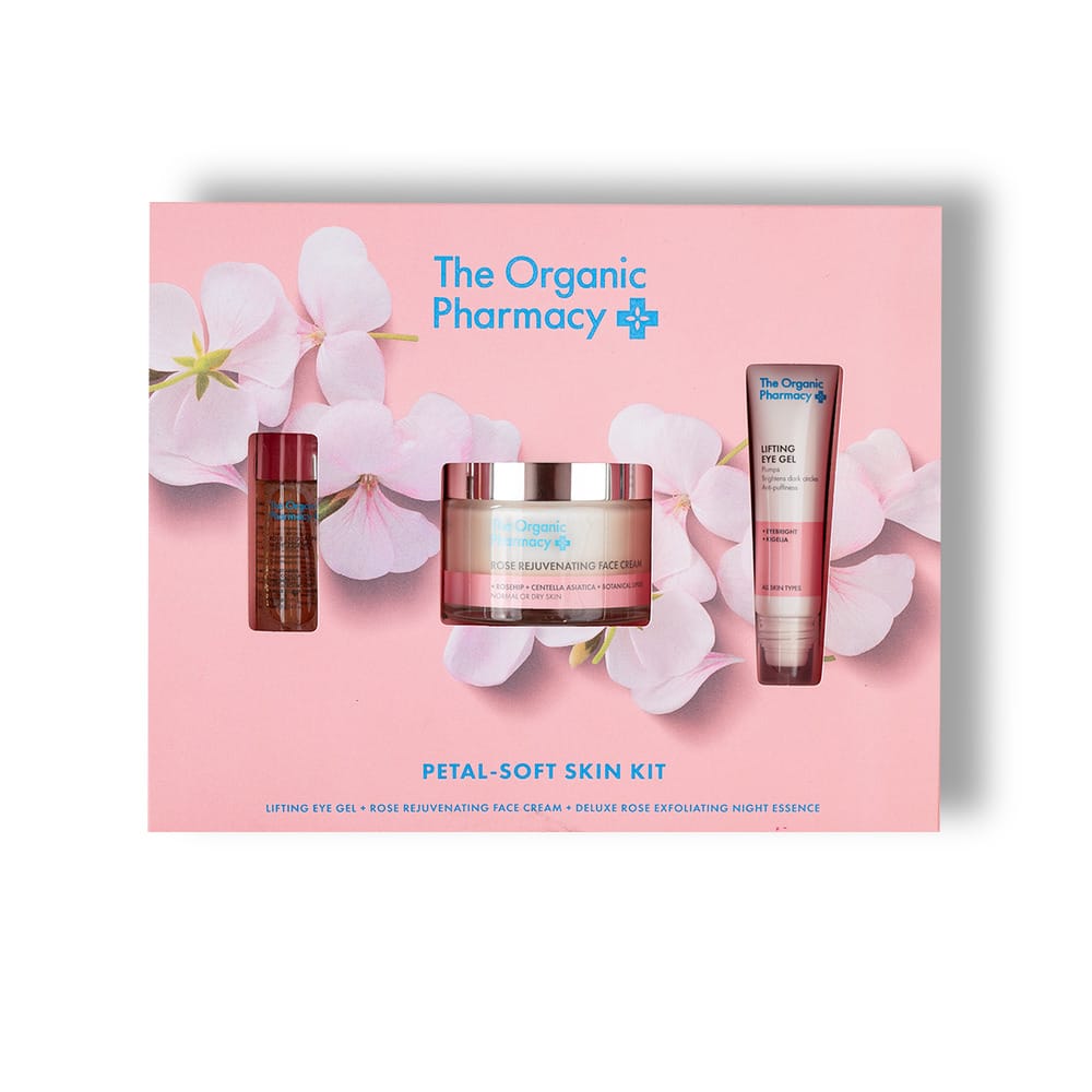 Набор: Крем для лица, корректирующий морщины Rose Rejuvenating Face Cream,50 мл+Гель для кожи вокруг глаз Lifting Eye Gel,15 мл+Отшелушивающая ночная эссенция Rose Exfoliating Night Essence,150 мл